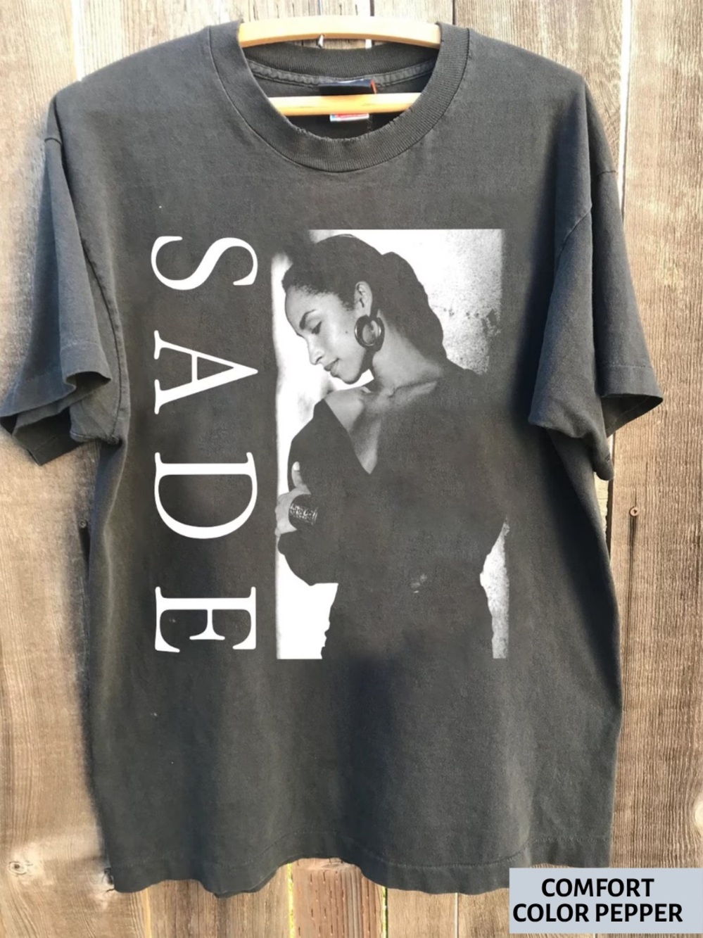 Comfort Colors Black Sade Portrait Graphic Tee